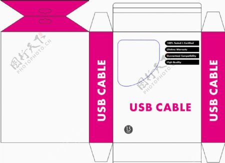USB线材包装图片