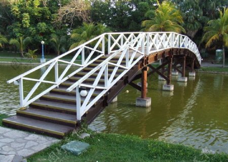 小河桥梁图片