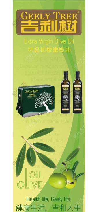 橄榄油X展架图片