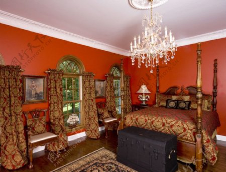 别墅古典卧室图片