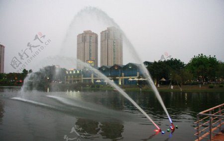 岐江喷泉图片