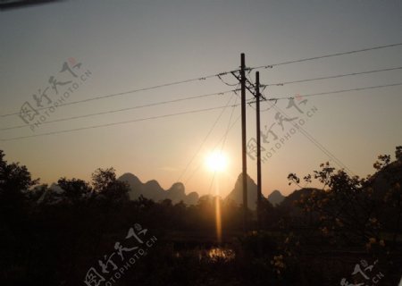 桂林山水之日落图片