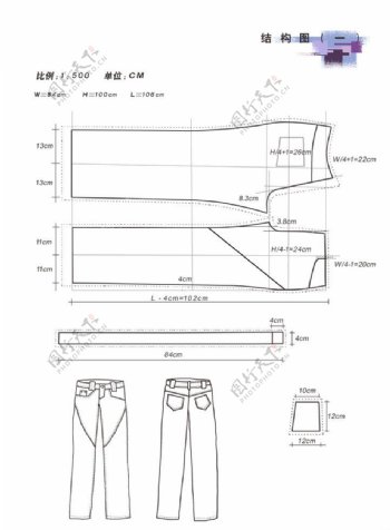 服装结构图图片