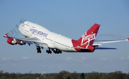 维珍航空波音747图片