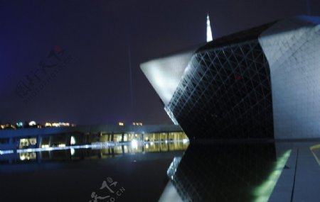 广州大剧院夜景图片
