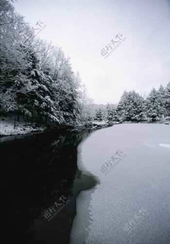 冬季雪景高清图片