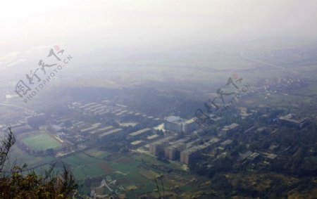 俯视陕西理工学院北区图片