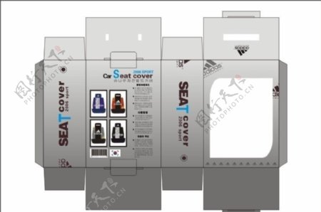 韩国背包银盒设计图片