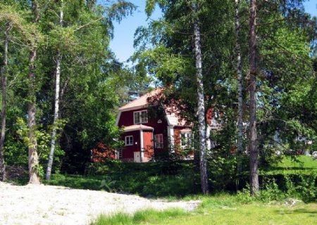 瑞典乡间小屋图片