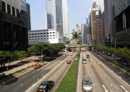 香港繁华街道图片