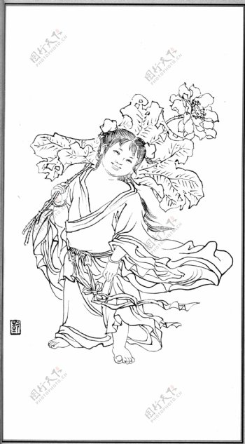 中国神话人物042和合二仙图片