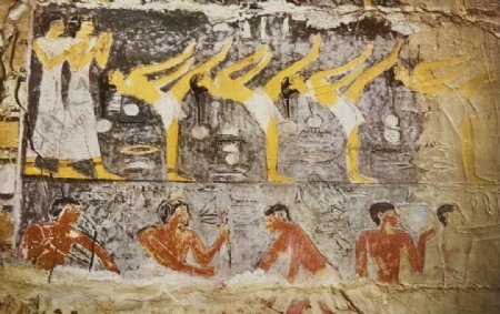 古代墙体绘画图片
