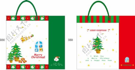 圣诞礼品PP袋两款图片