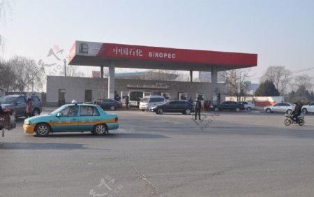 中国石化加油站图片