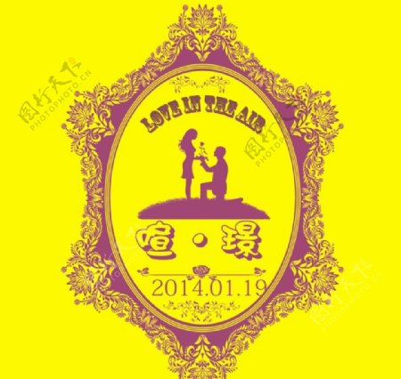 婚礼LOGO图图片