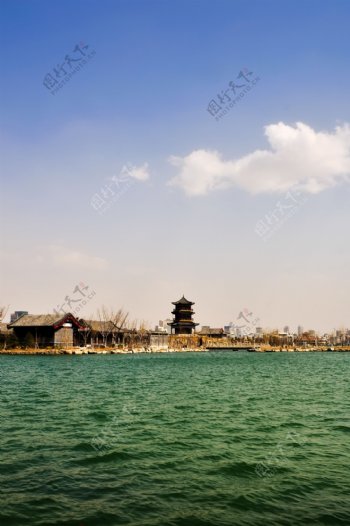 东昌湖风光图片