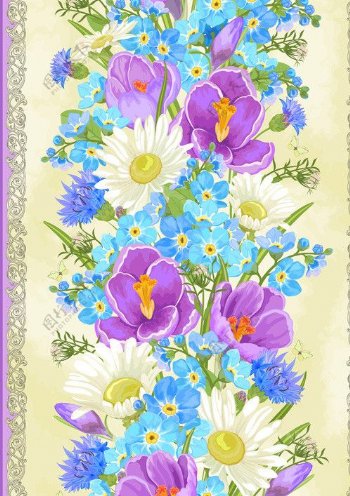 古典花卉花纹花朵图片
