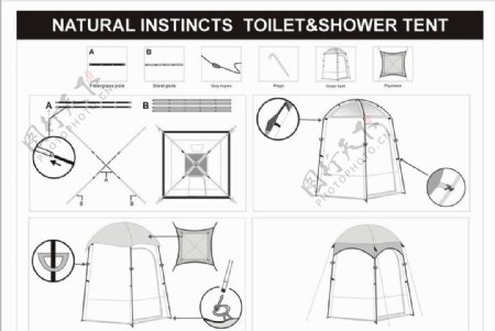 toilet帐篷安装图片