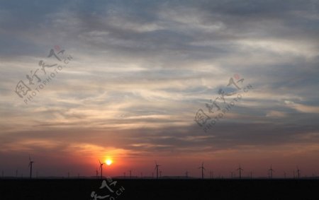 内蒙古风力发电厂图片