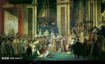 拿破仑一世及皇后的加冕典礼图片