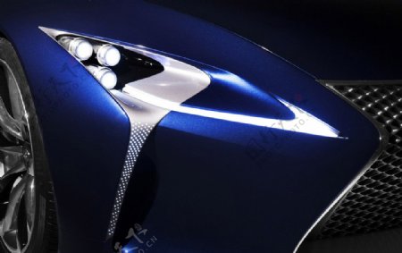 雷克萨斯LFLC蓝色的概念车图片