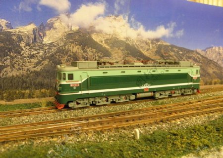 火车模型韶山1图片