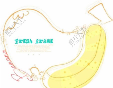 香蕉水果背景图片