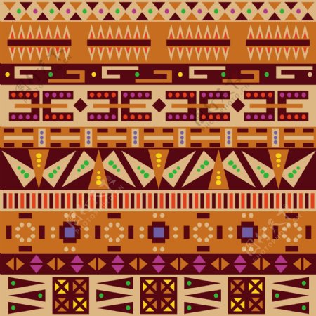 无缝非洲地毯花纹图片