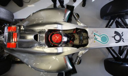 俯拍F1赛车图片