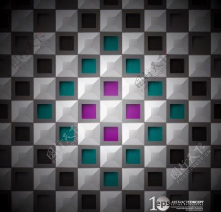 动感格子方形方块图片