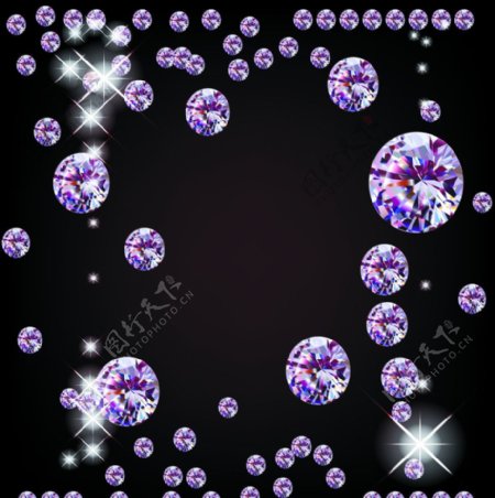 钻石紫色背景图片