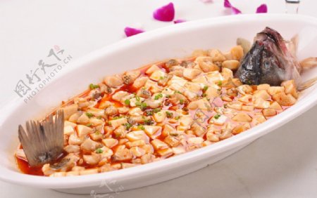 麻辣豆腐鲈鱼图片