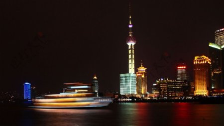 东方明珠夜景图片