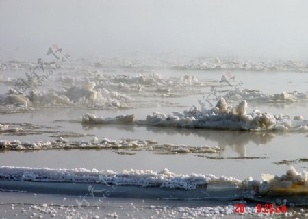 黄河冰凌图片