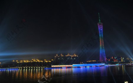 亚运开幕式夜外景图片