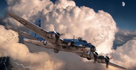 B17轰炸机图片