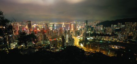 香港回归十周年夜景图片