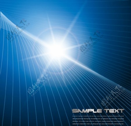 动感线条光线光芒商务科技背景图片