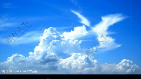 藍天白雲飛图片
