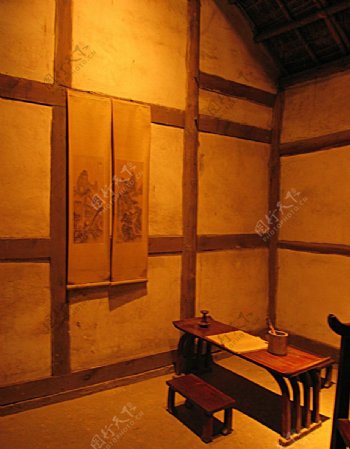 中国古代书房诗人杜甫旧居图片