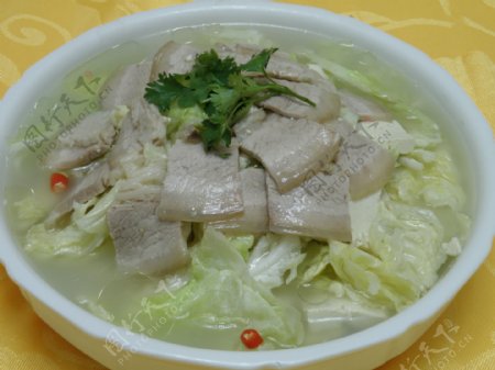 大白菜五花肉冻豆腐图片