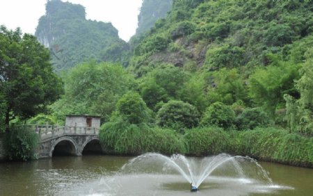 桂林小喷泉图片