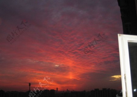 北京的日出图片