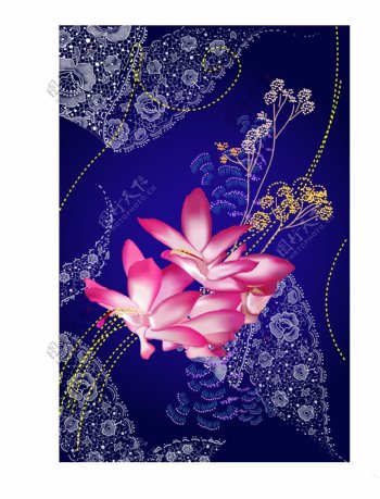 中国古典花纹背景图片