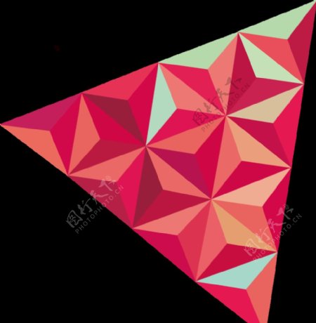 几何色块三角形图片