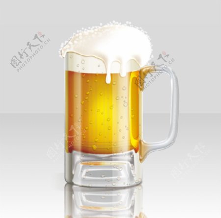 清凉夏日啤酒杯beer图片