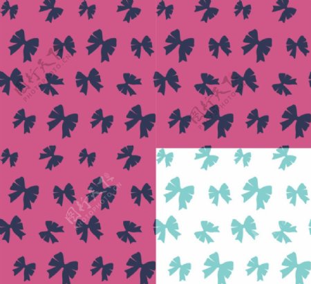 蝴蝶结布花循环排序背景图片