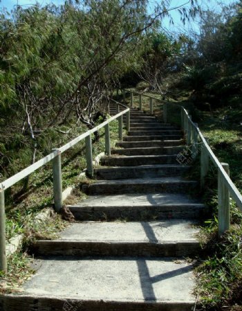山水风景风景名胜自然风景旅游印记山路阶梯石梯公园一角图片