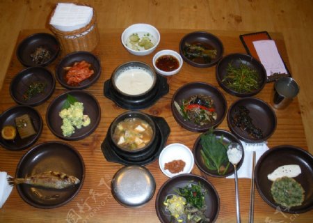 傳統韓式定食图片