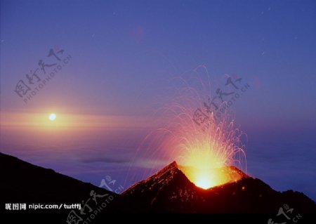 火山景图片